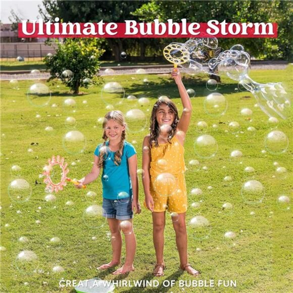 JOYIN Big Bubble Wands Set with with Tray, 21" Giant Bubble Wands Bulk for - Picture 3 of 8